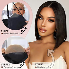 Perselene 3D dome cap interior with elastic band for secure comfort