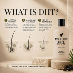 Pete & Pedro botanical ingredients arrangement highlighting DHT-support