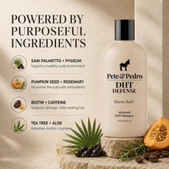 Pete & Pedro shampoo lather texture demonstrating cleansing and volume