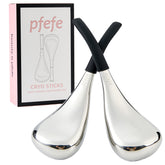 pfefe cryo sticks front view showing two sticks and storage case for quick cooling