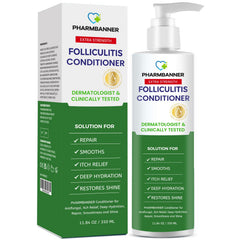 PHARMBANNER front bottle view showing product and soothing benefits