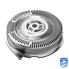 PHILIPS close-up of SH50/50 blade edges highlighting precision cutting benefit