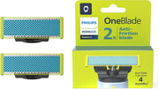 PHILIPS front packaging showing 2-pack and quick replacement benefits