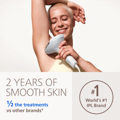 Philips Lumea 8000 attachments display highlighting three curved applicators for precise treatment