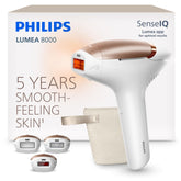 Philips Lumea 8000 front view showing sleek design and long-lasting benefit