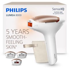 Philips Lumea 8000 front view showing sleek design and long-lasting benefit