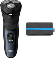 PHILIPS Norelco Series 3000 front view showing modern steel finish and ergonomic grip for comfortable handling