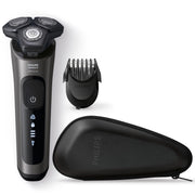 Philips Norelco shaver 6000 front view showing ergonomic grip and benefits