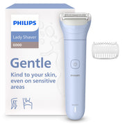 PHILIPS Lady Shaver front view showing slim cordless design and easy reach