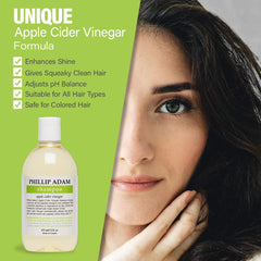 Phillip Adam close-up label highlighting natural ingredients and safety claims