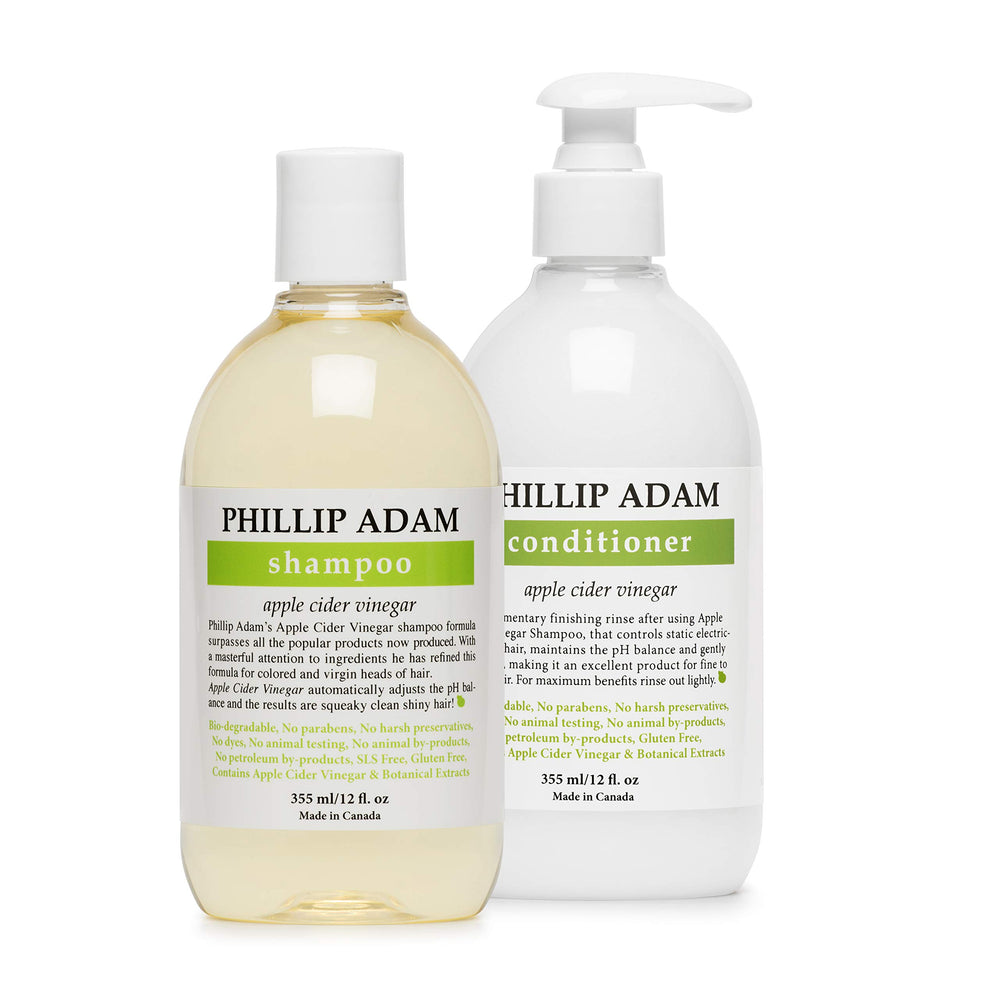 Phillip Adam front packaging view showing both bottles and clear labeling benefit: easy identification