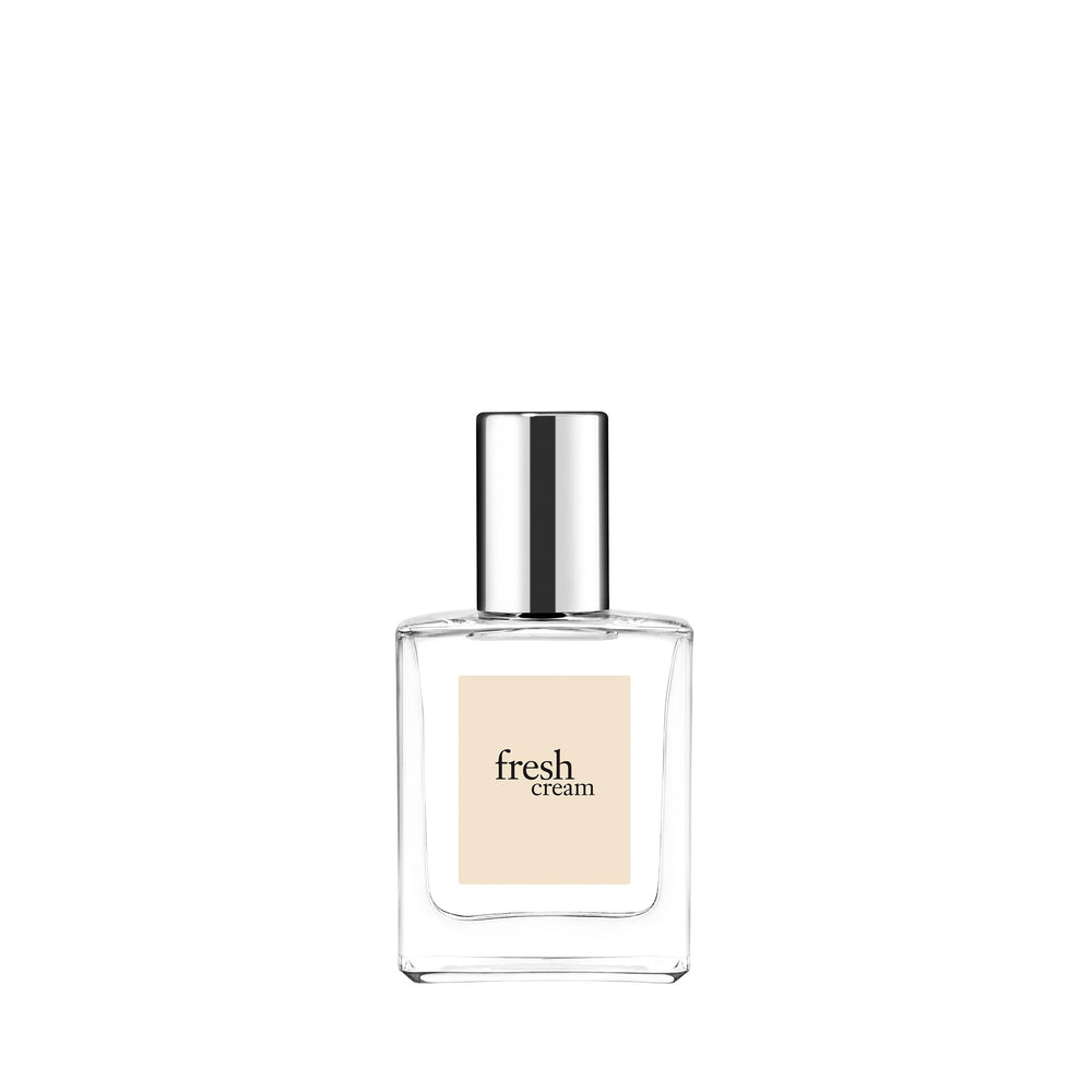 philosophy front bottle view showing compact 0.5 fl oz design and soft aesthetic