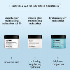 philosophy cream spread on hand demonstrating fast absorption and smooth priming