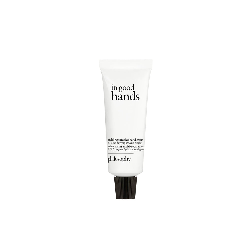 philosophy front tube showing product and easy-to-carry size benefit
