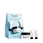 philosophy mini set front packaging showing three products and easy routine benefits