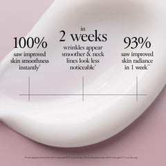 philosophy moisturizer dabbed on hand demonstrating lightweight spreadability for quick absorption