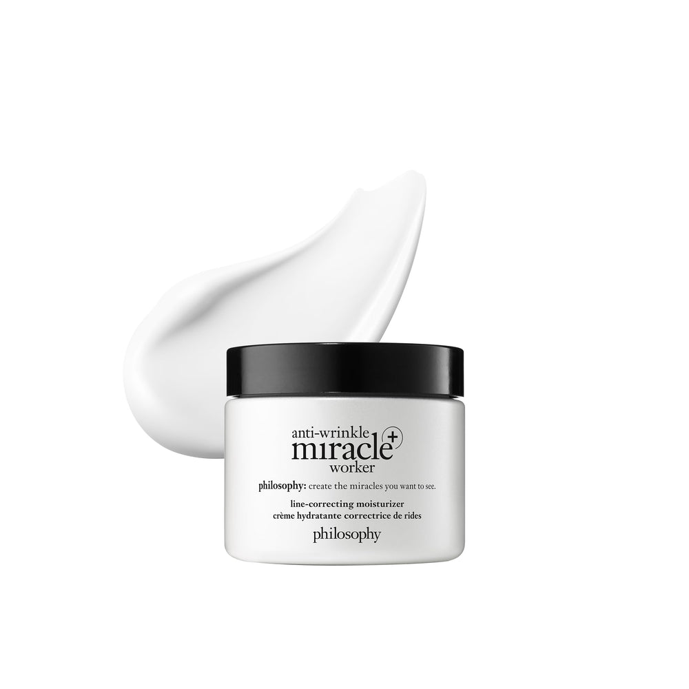 philosophy jar front view showing product packaging and elegant finish benefits hydrated skin
