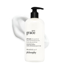 philosophy pure grace bottle front showing label and size for easy identification