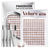 PHKERATA front packaging showing the Velure brown lash kit benefit of easy DIY styling