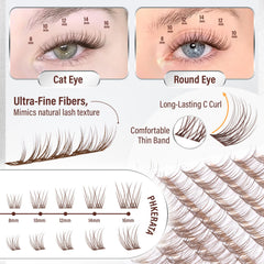 PHKERATA tray displaying mixed 8–16mm lengths for customizable layering benefit