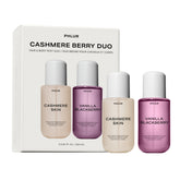 PHLUR front packaging showing both Cashmere Skin and Vanilla Blackberry benefits