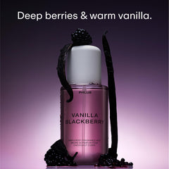 PHLUR bottle close-up showing glass texture and label for premium look and clarity