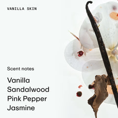 PHLUR Vanilla Skin bottle close-up highlighting creamy gourmand notes for layering