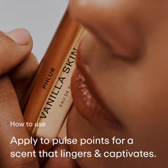 PHLUR atomizer texture and nozzle detail showing precision spray and easy control benefit measured use