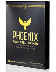 Phoenix Foot Peel front packaging showing unscented extra-strength benefits