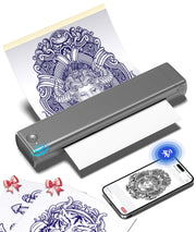 Phomemo M08F front view showing compact design and portability benefits