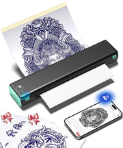 Phomemo M08F front view showing compact design and portability benefit