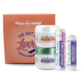 PhysAssist front packaging showing full comfort kit and benefits