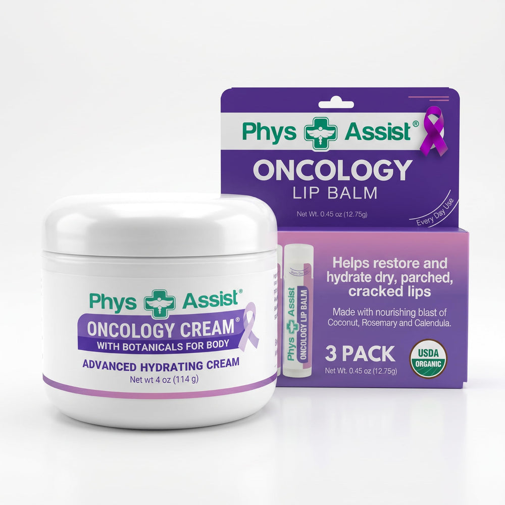 PhysAssist jar front view showing clear label and comforting design for gentle care