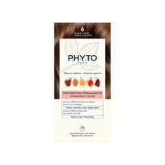 PHYTO front packaging showing 6 Dark Blonde for clear shade identification and confidence