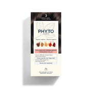 PHYTO front packaging showcasing the 3 Dark Brown kit and benefits