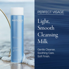 Phytomer creamy cleansing milk texture close-up demonstrating smooth, melt-in feel