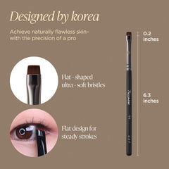 Piccasso 798 close-up of soft synthetic bristles for gentle blending