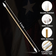 PINGMIC close-up of pointed cotton tip for precise cleaning