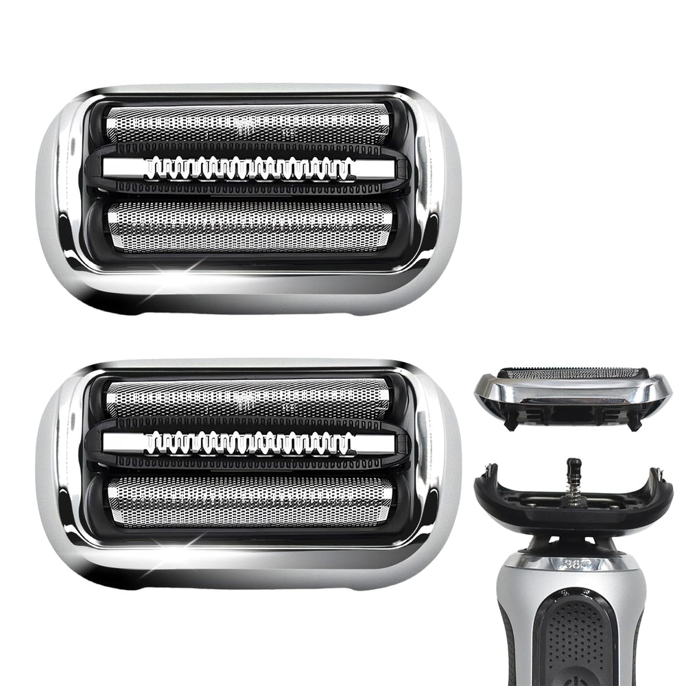 Pinkind Series 7 front packaging showing two replacement heads and benefits