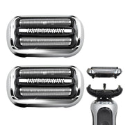 Pinkind Series 7 front packaging showing two replacement heads and benefits