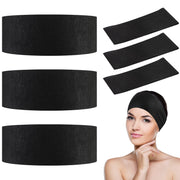 PINKXHY front packaging showing 128-piece black headbands and benefit of bulk supply