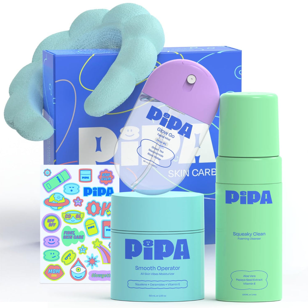 Pipa front packaging gift set shown, attractive present for tweens