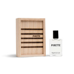 PIRE TTE roll-on front packaging showing bottle and brand benefit portability