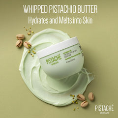 Pistaché Skincare open jar whipped texture highlighting easy absorption