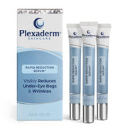 Plexaderm front packaging showing product and branding, highlights instant tightening benefit