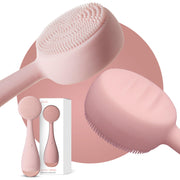 PMD Beauty front view of blush cleansing brush shows compact, ergonomic design and ease
