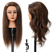 POLRISLY front view of head showing full-length hair for realistic practice