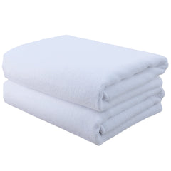 POLYTE front view of towel pair showing plush surface and colorfast finish