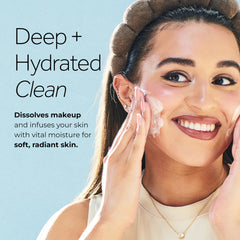 POND'S cream being wiped off cotton pad showing effective removal