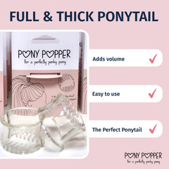 Pony Popper close-up of clasp mechanism highlighting secure hold without discomfort